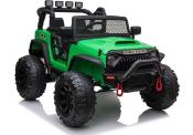 24 volts Jeep 4x4 style Wrangler LUXE Vert 400 watt voiture electrique enfant JC666