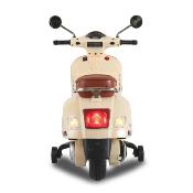 12 volts Vespa GTS 70 watts beige PIAGGIO scooter enfant électrique 2022