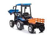 12 volts tracteur pelleteuse electrique pour enfant avec telecommande et remorque 240 w New Holland