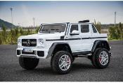 24 volts Mercedes Mayback G650 blanc 400 watts MP4   2 pl voiture enfant electrique 2022