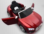 12 volts Audi S5 LUXE CABRIOLET voiture electrique enfant rouge metalisee