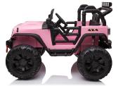 24 volts Jeep 4x4 style Wrangler LUXE rose 400 watt voiture electrique enfant JC666