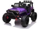 24 volts Jeep 4x4 style Wrangler LUXE Violet 400 watt voiture electrique enfant JC666