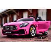 12 volts GTR ROADSTER AMG  90 watts rose  voiture enfant lectrique Mercedes  2 places