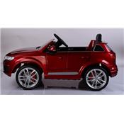 12 volts Q7 S-LINE 90 watts bordeaux metal 4x4 voiture enfant électrique Audi 