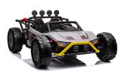 24 VOLTS BEACH BUGGY racing 400 watts gris voiture enfant électrique Js3168 