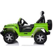 12 volts Jeep Wrangler Rubicon 90 watts vert voiture enfant electrique 2023