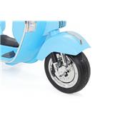 12 volts Vespa PX150 PIAGGIO Luxe scooter enfant electrique  2023roues en gommes bleu