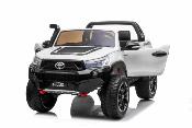 24 volts Toyota HILUX 240 watts luxe blanc voiture enfant electrique 2023