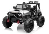 24 volts Jeep 4x4 style Wrangler LUXE gris métal 400 watt voiture electrique enfant JC666