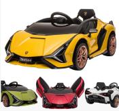 12 volt Lamborghini SIAN +MP4 voiture enfant électrique  noire 2023 *