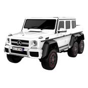 12 volts Mercedes AMG G63 270 watts blanc 6x moteurs 2 places voiture enfant electrique