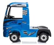 2x 12 volts  ACTROS  MP4  180 watts camion enfant électrique  bleu peinture metal 2023