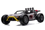 24 VOLTS BEACH BUGGY racing 400 watts gris voiture enfant électrique Js3168 