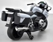 12 volts BMW moto electrique  enfant Police grise avec roulettes R1200 2023