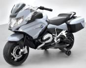 12 volts BMW moto electrique  enfant Police grise avec roulettes R1200 2023