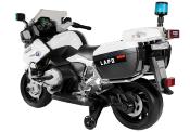 12 volts BMW moto electrique enfant Police blanche avec roulettes R1200 2023 