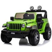 12 volts Jeep Wrangler Rubicon 90 watts vert voiture enfant electrique 2023