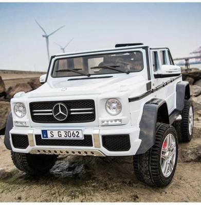 24 volts Mercedes Mayback G650 blanc 400 watts MP4   2 pl voiture enfant electrique 2022