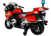 12 volts  moto electrique  enfant Police avec roulettes rouge