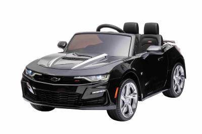 12 volts Chevrolet Camaro SS 6.2L V8  noir 90watts voiture enfant électrique 