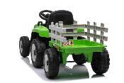 12 volts tracteur electrique  WORKER  pour enfant avec remorque vert*