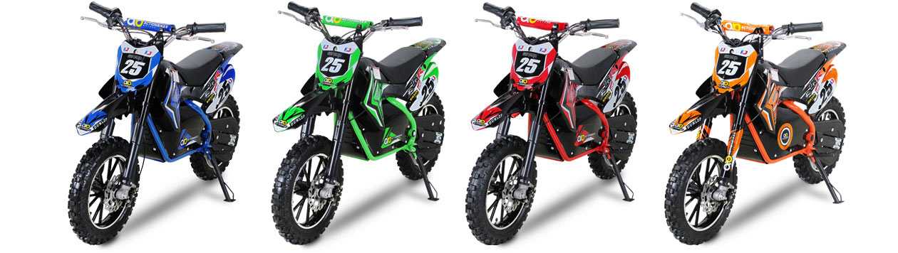 Moto Dirt Bike Cross Electrique pour Enfant 5-10 ans 36V 500W 25 Km/h Coul  USA