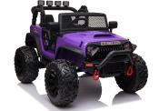 24 volts Jeep 4x4 style Wrangler LUXE Violet 400 watt voiture electrique enfant JC666