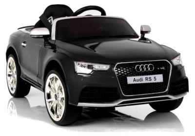 12 volts Audi S5 LUXE CABRIOLET voiture electrique enfant noir metalisee