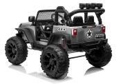 24 volts Jeep 4x4 style Wrangler LUXE gris métal 400 watt voiture electrique enfant JC666