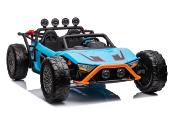 24 VOLTS BEACH BUGGY racing 400 watts bleu voiture enfant électrique Js3168 