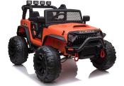 24 volts Jeep 4x4 style Wrangler LUXE orange 400 watt voiture electrique enfant JC666